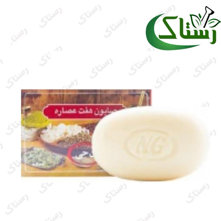 صابون گیاهی هفت عصاره گیاهی تبریز رستاک(100گرمی)