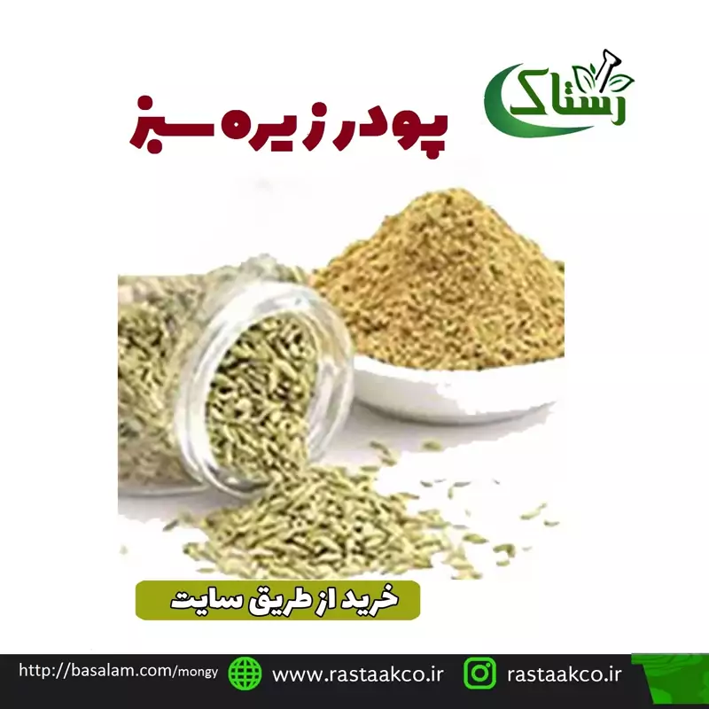 پودر زیره سبز  اعلا تبریز رستاک ( 100گرمی)
